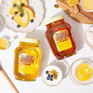 [더조은] 소백산 국내산 벌꿀 (아카시아+잡화) 2.4kg+2.4kg (부직포 선물포장)