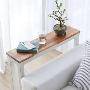 틈새 아카시아 원목 테이블_800X200/침대 소파 홈바 창가 휴게실 주변 공간활용 사이드테이블