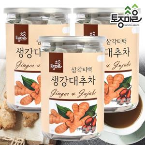 [토종마을]국산 생강대추차 30티백  X 3통 (90티백) (싱싱티백캔)_친환경생분해성필터