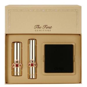 오휘 더 퍼스트 제너츄어 립스틱 & 립밤 듀오 기획 코랄(+아이팔레트)