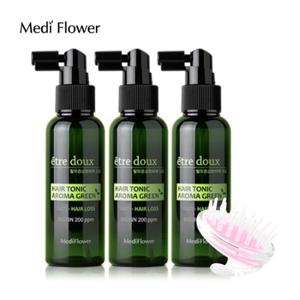 메디플라워 아로마 그린 헤어토닉 500mlx3+두피마사지기