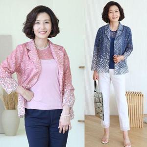 [쉬즈마담]SET3193 안개꽃 자켓 앙상블세트 가디건세트