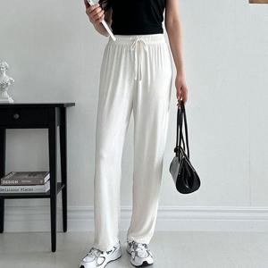 여성 코튼 밴딩 통바지 봄가을 데일리 홈웨어 바지 1P