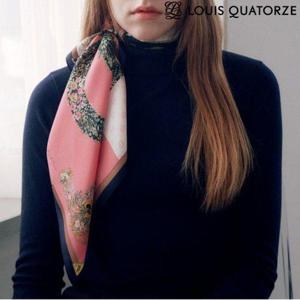 갤러리아_[루이까또즈] (1DSM703PI) 실크 미니스카프 루이보타닉 핑크