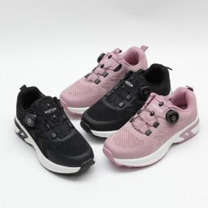 [옷자락] 여성 분홍 트래킹 등산화 작업화 통굽 다이얼 운동화