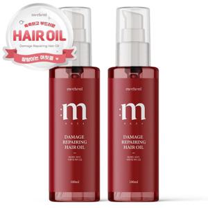 [1+1] 메르헨트 아르간 헤어 오일 에센스 100ml 헤어세럼 미용실 데미지 케어 컬링 단백질 볼륨