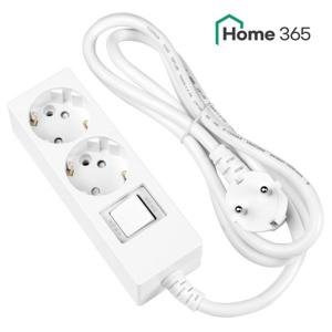 [홈365] 국산 과부하차단 멀티탭 2구 1.5m / 16A 접지 멀티콘센트