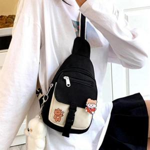 학생 귀여운 가방 데일리 여자 크로스백 캐주얼 슬링백 (3color)