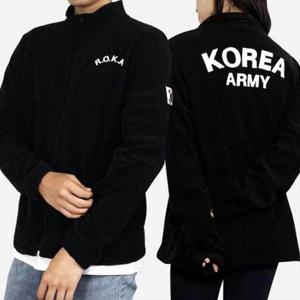 ROKA 로카 후리스 집업 남자 군인 플리스 단체복 자켓 WFKO20D