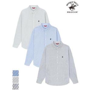 [비버리힐즈폴로클럽]사계절 스트라이프 옥스포드 긴팔 셔츠 (3컬러)