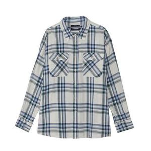 [잠뱅이]공용)  체크셔츠 (오버핏)_AM1WWH242-GR