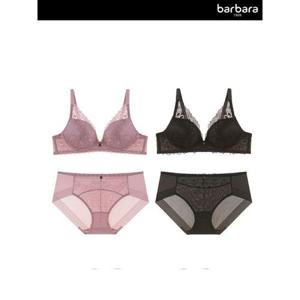[비비안]바바라 프리미엄 레이스 노와이어 브라팬티 4종세트