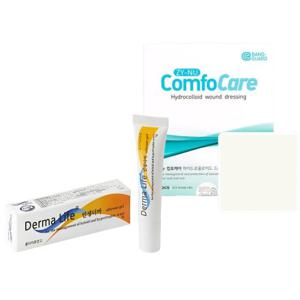 흉터연고 겔타입 7g + 습윤밴드 패드형 1장 아문상처 화상 제왕절개 수술 흉터제거 대형패드 상처스팟