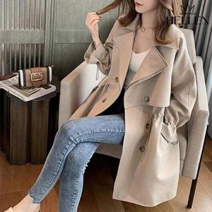 [헬렌]봄 가을 간절기 여성 트렌치 숏 하프 바바리 테일러드자켓 S-218