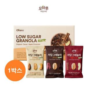 [오하루 자연가득] 저당 그래놀라 파우치 3종 1박스(15봉) / 개별포장