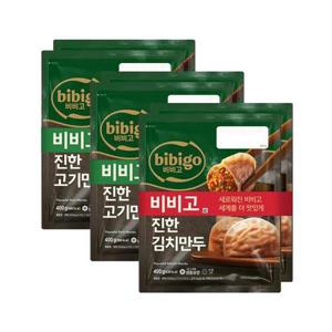 [CJ제일제당]비비고 만두 진한고기 400g x4개+진한김치 400g x2개