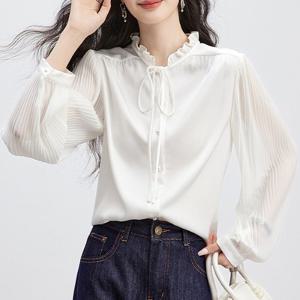 [몽벨리즈]로랑아코디언소매블라우스 mde2302780