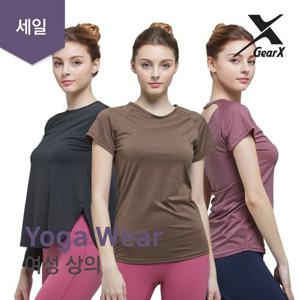 요가복C-여성 루즈핏 요가웨어 상의