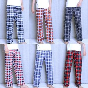 하이앤로우 홈웨어 남성 체크패턴 면트윌 9부 파자마