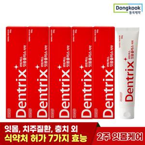 ♥홈앤단독 마스크팩 증정♥동국제약 대용량 잇몸케어 구취제거 덴트릭스 잇몸플러스 치약 160g 5개