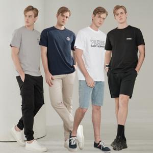 ♥4종세트♥[파리생제르망]PSG 남성 베이직 반팔 티셔츠 4종세트