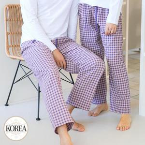 [토토와모모]커플 파자마 바지 여성 남성 잠옷 패밀리 여자 남자 공용 홈웨어