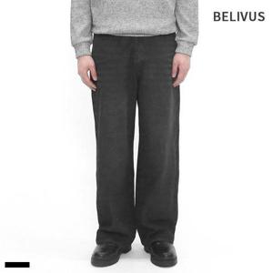 [빌리버스]빌리버스 남자 와이드 청바지 데님 팬츠 통청바지  흑청 블랙진 BBJ098