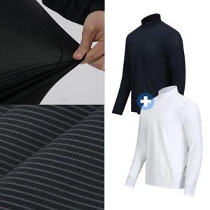 [마우나케아]1+1세트 남성 크레오라 반목폴라 긴팔티셔츠/골프티 S2TS-101M2S