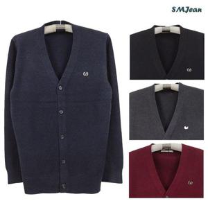 [에스엠진]SMJ1457 울혼방 남자 니트 가디건 중년 남성 겨울 니트