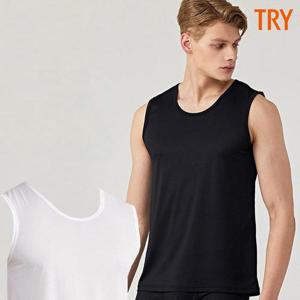[트라이]트라이 남자여름메리야스 런닝셔츠 기능성 쿨 냉감 흰 검정 나시