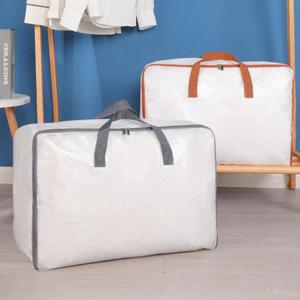 이불 가방 타포린 투명 방수 지퍼 보관 정리 WFKN4P5