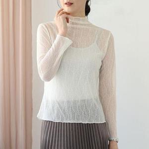 [웬디즈갤러리]드랍디 시스루 티셔츠 /여성 이너 레이스 속티 UTS110