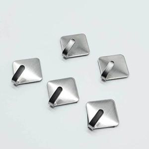 접착 스텐 후크 사각 5P 걸이 액자걸이 스텐 접착후크 WE98FF3