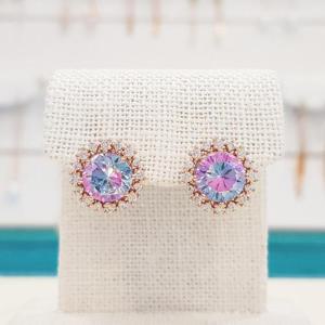 볼라레 세이브존01 20대쇼핑몰 자수정 큐빅 볼드 귀걸이 spe561