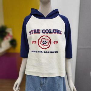 [베네통]베네통 래글런 스마일 후드니트 BAKPA5411_DJ