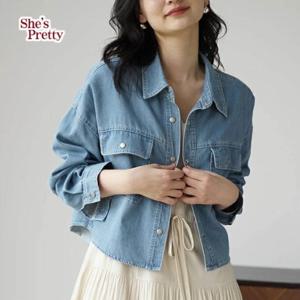 [쉬즈프리티] 아토데님셔츠자켓