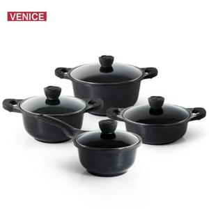 블랙펄 세라믹 주물냄비 4종세트 (W2BBEDE)