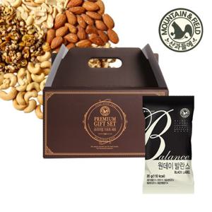 [산과들에]하루견과 원데이발란스블랙 60입 선물세트 (감사카드동봉)