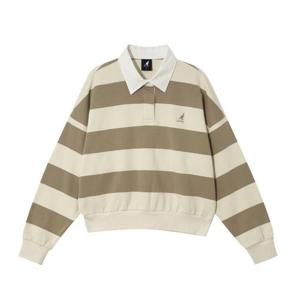 캉골 우먼스 럭비 스웨트셔츠 1807 B1 KSEWRT18070 OW LA