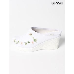 [고앤씨]여성 명절 키높이 한복 꽃신 결혼식 웨딩 슈즈 신발 슬리퍼 7.5cm