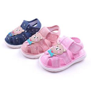 [풋풋아동화]풋풋 수줍은곰돌씨 삑삑이샌들 베이비슈즈 유아신발