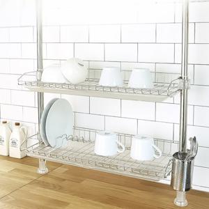 2단 원터치 씽크선반 600 설겆이건조대 식기 건조대 식기건조 주방선반 씽크대정리 선반