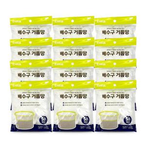 이지앤 배수구 거름망 50매-12개 배수구망 씽크대망 음식물거름망 싱크대망