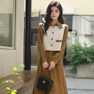 [디자이너몰]여성 봄 데일리 베스트 원피스 세트