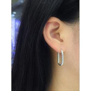 [파이치치]순은/전체실버925 대형 클립 원터치 귀걸이 SS126279