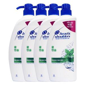 [뷰티 (기타)]헤드앤숄더 쿨 멘솔 샴푸 850ml x4