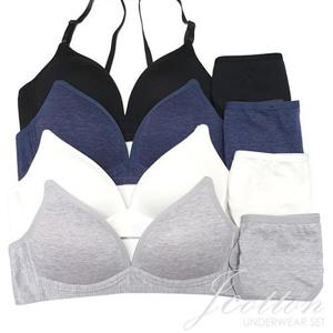 [제이코튼]면스판 무지 주니어브라 주니어속옷 노와이어2단계8종