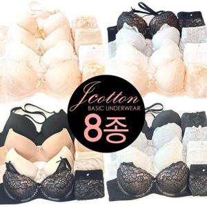 [제이코튼]레이스속옷8종세트/ABC컵/브래지어/여성속옷세트