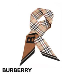 버버리 빈티지 체크 실크 스키니 스카프 8028950
