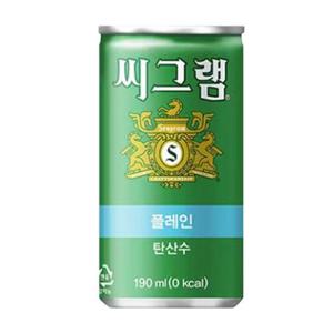 씨그램 플레인 탄산수 190ml X 30캔